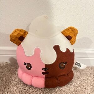 Num Noms Pink and Brown Ice Cream Stuffed Animal